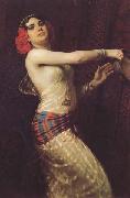 Otto Pilny Danseuse au tambourin (mk32) China oil painting reproduction
